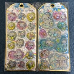 早い者勝ち　ぷくぷくあわわちゃん　ウォーターシール　2枚セット　ラメ　正規品のサムネイル