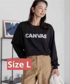 アメリカンホリック CANVASロゴカットプルオーバー(ロンT)Lサイズのサムネイル