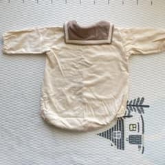 長袖 ロンパース 70cm セーラー 襟付き ベージュ男の子 女の子のサムネイル
