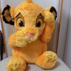 新品　ディズニー　シンバ　てれかくし超BIGぬいぐるみ　ライオン・キング