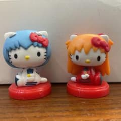 チョコエッグ　ハローキティ エヴァンゲリオン 綾波レイ　アスカ・ラングレー