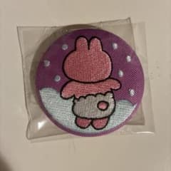 おぱんちゅうさぎ 缶バッジ 刺繍のサムネイル