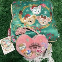 Duffy ダッフィー ジェラトーニ シェリーメイ15周年 クリスマスクッションのサムネイル