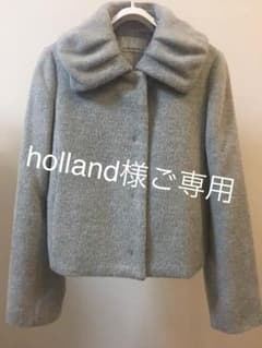 美品 エムプルミエ コート ショート丈 グレーのサムネイル