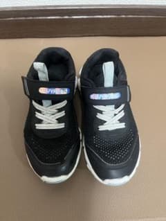 moon star ブラック スニーカー ベルクロ/18cm