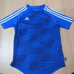 adidas サッカーウェア青 ストライプ 150のサムネイル
