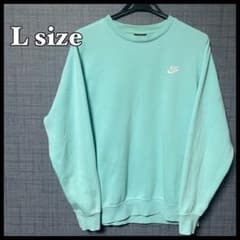 NIKE メンズ　トレーナー　スウェット　長袖　冬　古着　水色のサムネイル