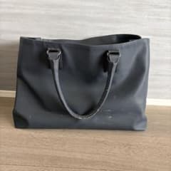 ボッテガヴェネタ マルコポーロ トートバッグ レザー PVC ネイビー