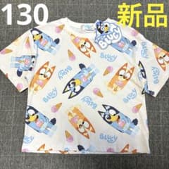 新品未使用　ブルーイ Bluey Tシャツ 130cm 本体綿100%のサムネイル