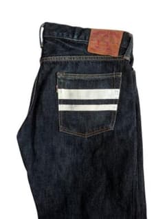 MOMOTARO JEANS 桃太郎ジーンズ 出陣レーベル W36 濃紺 日本製 - メルカリ