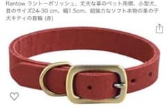 kana!様専用　ペット首輪　新品❗️(赤色)のサムネイル
