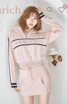 DARICH フード付きパーカー ピンク Freeサイズ - メルカリ