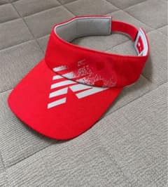 New Balance ゴルフ レディース サンバイザー レッドのサムネイル