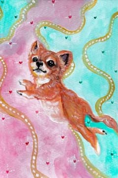 手書きイラスト　チワワのサムネイル