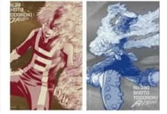 ヒロアカ原画展A2アートポスター2枚セット 【轟焦凍：オリジン