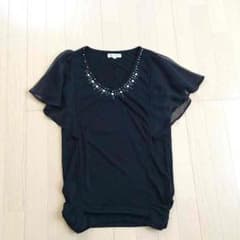 値下げ中‼︎MICHEL KLEIN ミシェルクラン ビジュー カットソーのサムネイル