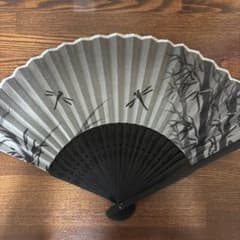 扇子 竹とトンボ柄 和装小物のサムネイル
