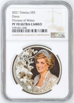 2021年 プリンセス ダイアナ 1オンス 銀貨 NGC PF70 UCAM - メルカリ