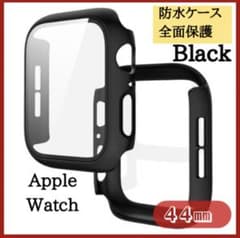 AppleWatch  ブラックケース44mm カバー 透明 アップルウォッチのサムネイル