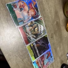 ワンピースカード 蒼海の七傑 ナミ トラファルガー ゲッコーモリア ジンベエのサムネイル