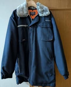 未使用 ■ 防寒着　作業用コート　ファー襟　 Lサイズのサムネイル