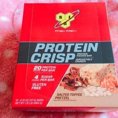 BSN シンサ プロテインバー 塩タフィープレッツェル味 12本のサムネイル