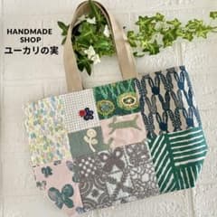 ミナペルホネン Mサイズ パッチワーク トートバッグ minaperhonen