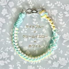 ハンドストラップ スマホ ストラップ ラムネ×クリームイエロー×ホワイトのサムネイル