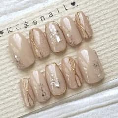 メルカリ便 ネイルチップ 現品 ニュアンス マグネット ネイル NO.351