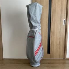 アディダス キャディバッグ 8.5型 adidas グレー×レッド - メルカリ