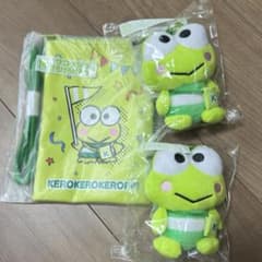 けろけろけろっぴ はぴだんぶい 当りくじ3点セット (マスコット、サコッシュ)のサムネイル