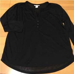 しぃな様専用☆H&M 黒のシャツブラウス♡七分袖のサムネイル
