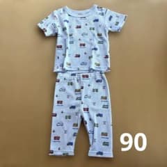 男の子　男児　プリント ベビー 半袖半ズボン　パジャマ 90 乗り物のサムネイル