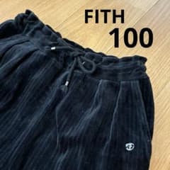 【美品】FITH　ベロアパンツ　ブラック　100