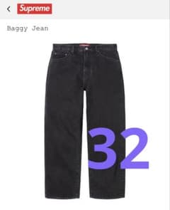 Thumbnail of supreme baggy jeans black 32