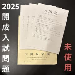 開成　2025年度　入試問題　未使用のサムネイル