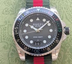 新品未使用 GUCCI 腕時計 メンズ DIVE YA136209 45ミリ - メルカリ