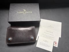 付属品完備】LARRY SMITH ターコイズコンチョ レザーウォレット - メルカリ