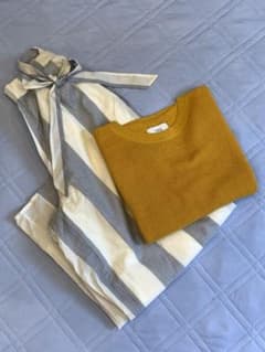 Azul by Moussy ニット/ ワイドパンツ 2点セットのサムネイル
