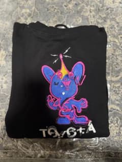 nukeme ヌケメ グリッジ刺繍パーカー フーディー　ピーポ君のサムネイル