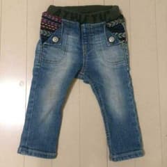 F.O.Kids*ストレッチデニム*80cm*柄がオシャレ！のサムネイル