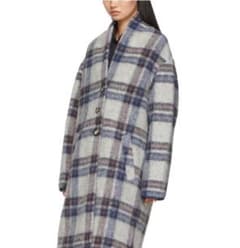 ISABEL MARANT ETOILE Gabriel チェック コート 34 - メルカリ