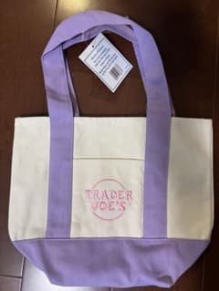 Trader Joe's ミニキャンバストートバッグ パープルのサムネイル