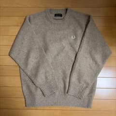 FRED PERRY MADE FOR BEAMS ニットセーター L ベージュ - メルカリ