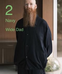 サイズ2 Wide Dad ネイビー ウールポリ 26SS コーチ ジャケット - メルカリ