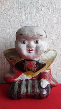 土人形　古稲畑　福助　大珍品　稲畑土人形 土人形 古稲畑 福助 大珍品 稲畑土人形 - メルカリ