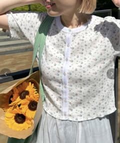 wcloset ワッフルショートカーデのサムネイル
