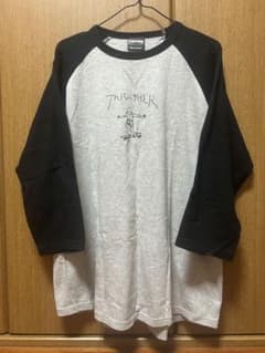 THRASHER ラグラン 七分袖 Tシャツ グレー ブラック XLのサムネイル