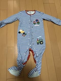 NEXT ストライプ柄 車刺繍ロンパース　12-18monthのサムネイル