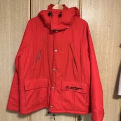 値下げ！！マウンテンリサーチ フード付きダウンジャケット レッド 